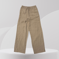 Sand Wide-Leg Drawstring Trousers