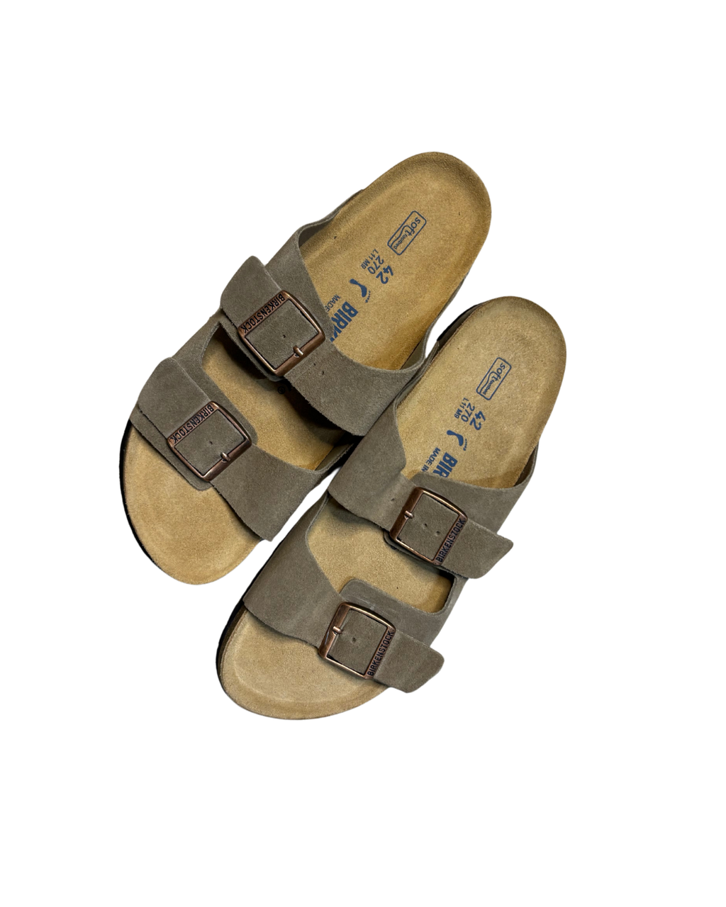TAUPE SUEDE DOUBLE STRAP SANDAL