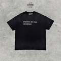 Black short-sleeve crew-neck T-shirt with white ENFANTS RICHES DÉPRIMÉS chest lettering