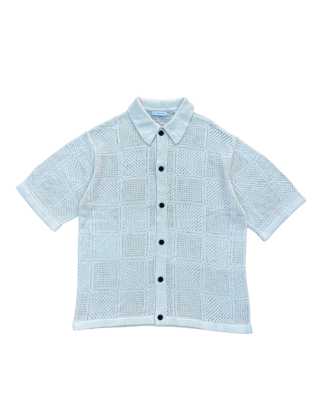 OPEN WEAVE KNIT POLO