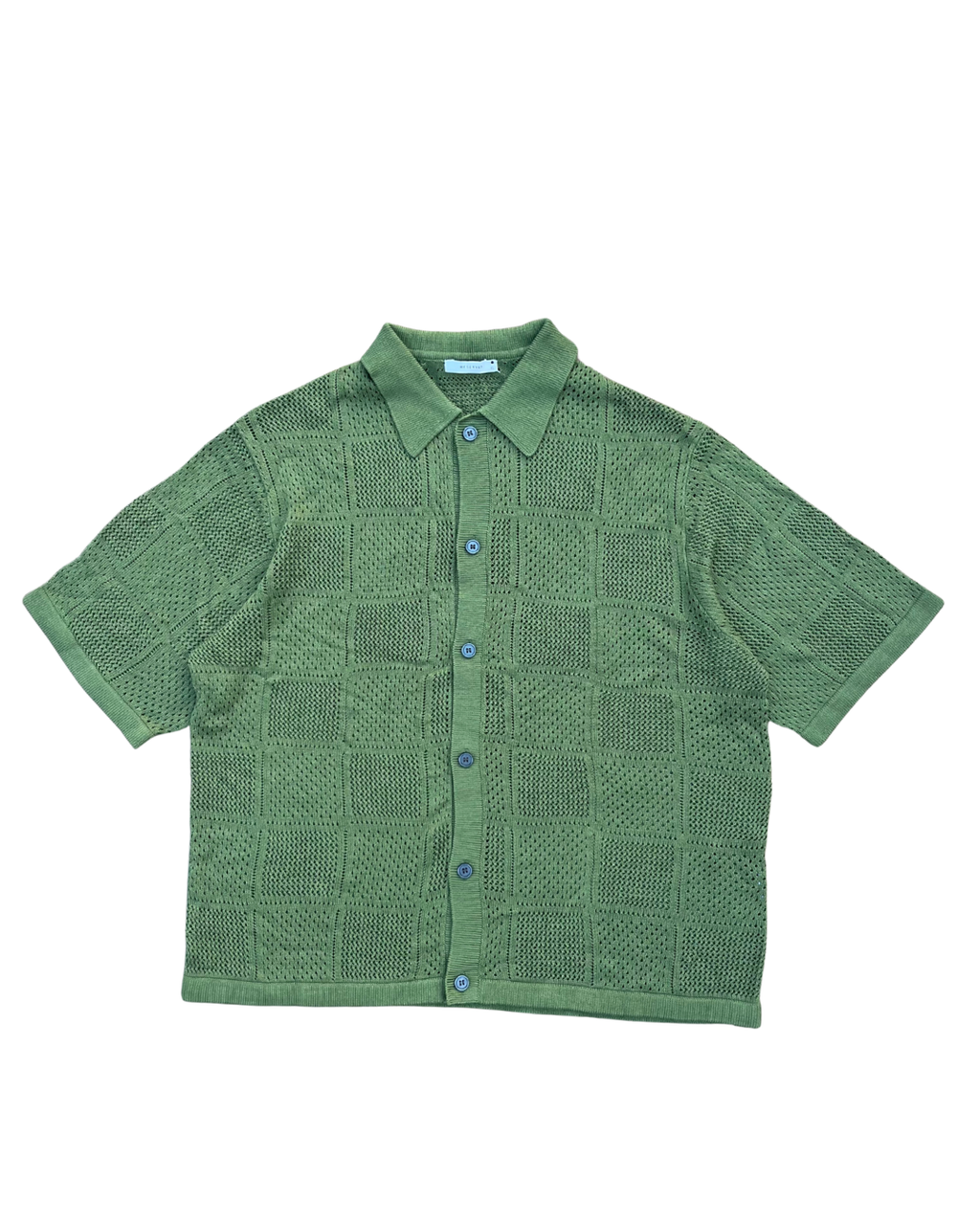 OPEN WEAVE KNIT POLO